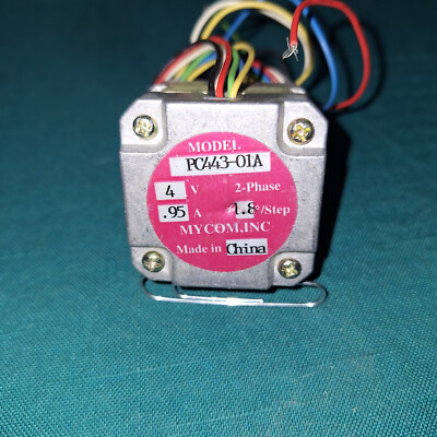 Mycom.Inc stepper motor PC443-01A 2 PHASE 4v .95a 1.8 Step