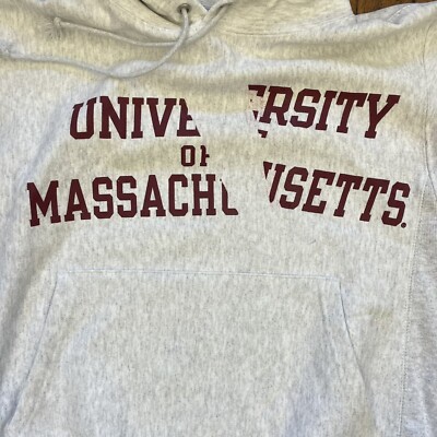 Champion Reverse Weave UMass スウェット L UNIVERSITY OF MASSACHUSETTS REVERSE WEAVE CREW - MAROON | UMass Store