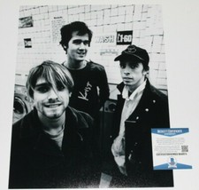 KRIST NOVOSELIC NIRVANA BASSIST SIGNED 11x14 BAND PHOTO BECKETT COA NEVERMIND