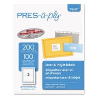 Pres-a-ply Laser/inkjet Shipping Labels 5 1/2 X 8 1/2 White 200/pack 30643 on sale Pres-a-ply Laser/inkjet Shipping Labels 5 1/2 X 8 1/2 White 200/pack 30643 on sale