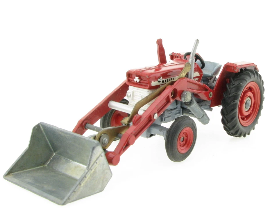 Corgi Toys 69 - Massey Ferguson MF 165 mit Frontlader Traktor Schlepper Bulldog - Bild 3 von 4