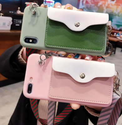 iPhone Hülle mit Kartenfach & Handykette   Stoßfest, Schlank & Alltagstauglich