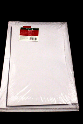 8 pack White Assorted Size Gift Wrap Packaging Boxes 