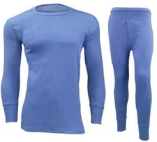 NEW MENS FULL THERMAL SET UNDERWEAR LONG SLEEVE VEST TOP & LONG JOHNS S-2xl