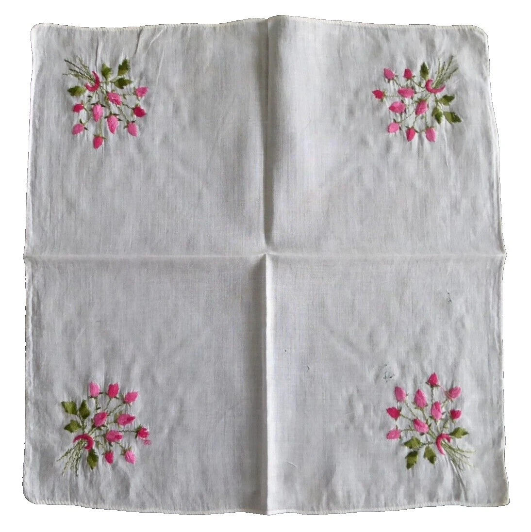 Llanura Handmade Floral Vintage y pañuelos Sólido