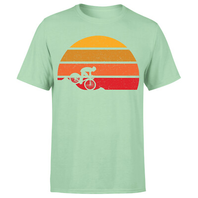 Retro Vintage Mountainbike Radfahren Radfahren Herren TShirt #P1 #OR #A