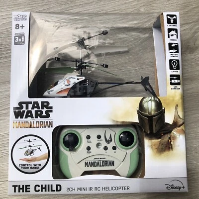 Star Wars Mandalorian Baby Yoda 2CH Mini IR RTF Electric RC Helicopter - Image 1 of 4