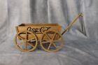 Coca Cola Bottling Co Wooden Wagon By Franklin Mint 9.5"