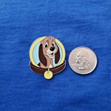 Disney Magical Mystery Pin Series 25 Dog & Cat Collars Copper Hound Dog Pin