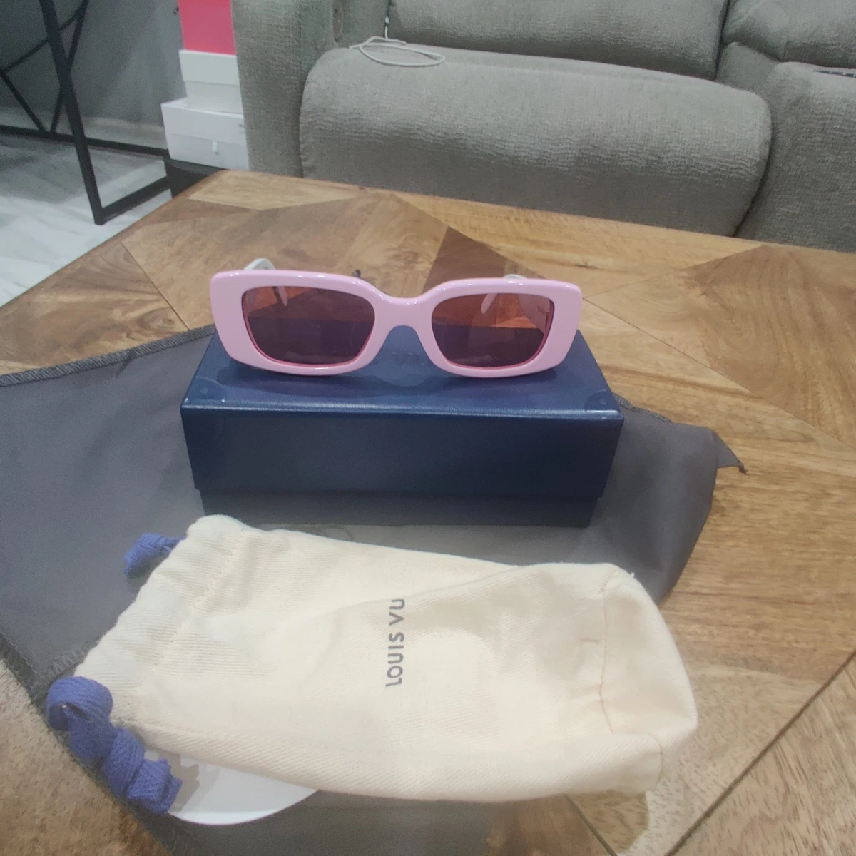 LV TM Acetate Monogram Multicolor Sunglasses Z2711W Pink new Louis Vuitton Pink Sunglasses for Women for sale | eBay main image 4