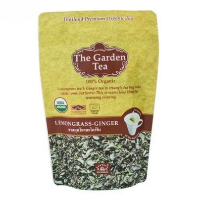 Thai USDA Organic Lemongrass & Ginger Herbal Tea 25 Sachets/pack