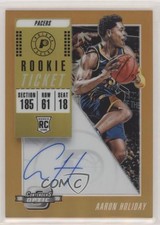 2018-19 Contenders Optic Rookie Ticket Orange Prizm 12/25 Aaron Holiday Auto 1u6