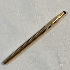 Vintage Cross 1/20 14K Gold Filled Fountain Pen 14K 585 Medium Nib USA - NO INK