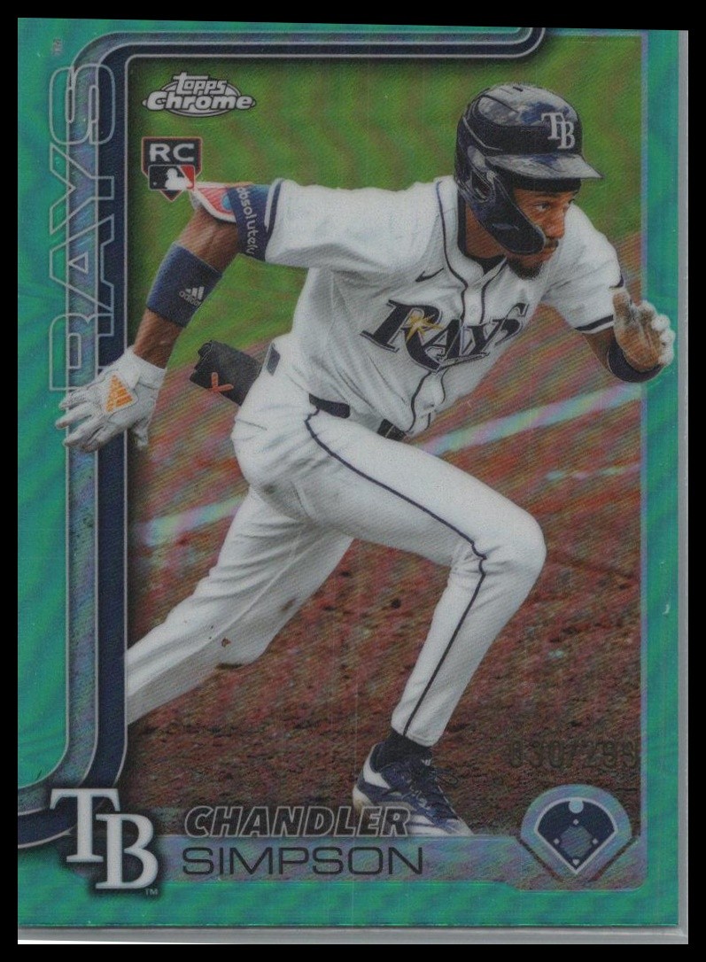 2025 Topps Chrome Update #USC179 Chandler Simpson Teal Refractors #/299