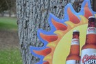 NOS Coors Light Beer Serve Up The Party Cerveza Season large tin beer sign 2001 — photo 9