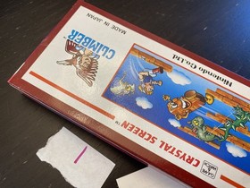 Nintendo Game And Watch Crystal Screen Climber BOX & MANUAL ONLY -NO GAME DR-802