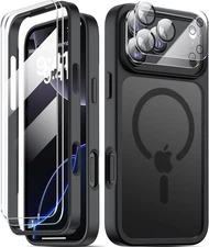 iPhone 17 Pro Magnetic Case,with Screen Protector + Camera Lens Protector, 6.3"