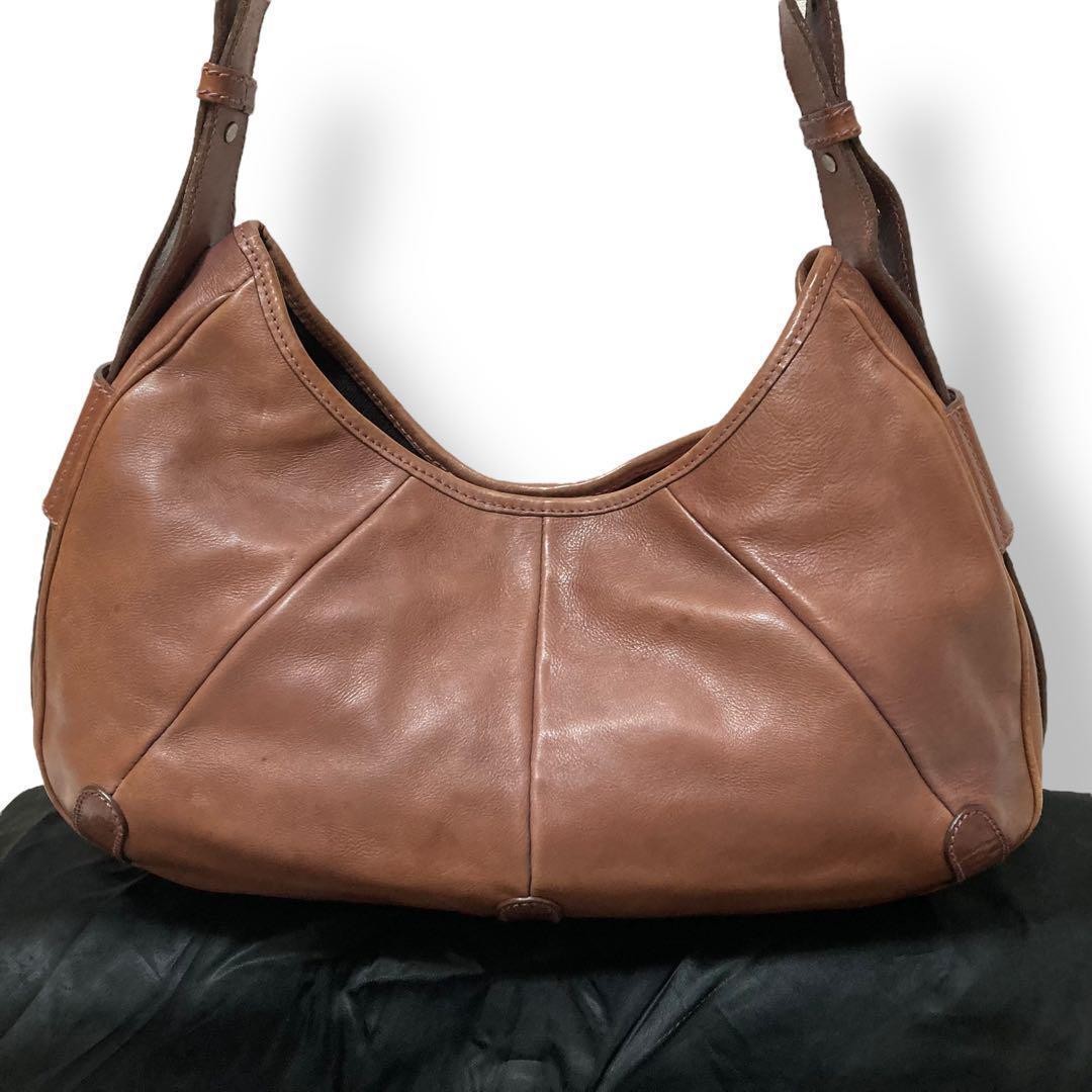 Borsa a tracolla vintage Yves Saint Laurent Mombasa in pelle marrone