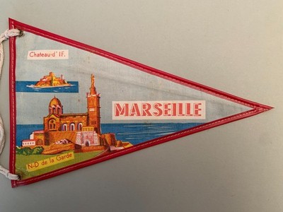 Wimpel MARSEILLE Bouches-du-Rhône Frankreich - aus Stoff - Souvenir Wimpel Wimpel