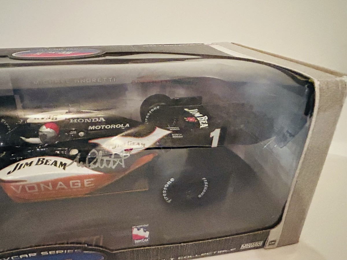 Michael Andretti signed 2008 #39 Jim Beam IndyCar 1/18 Greenlight