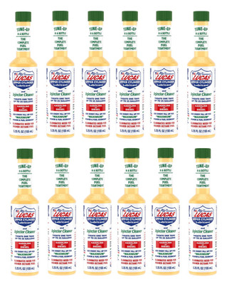 Lucas Oil 10020 Cleansing Solvent Free Fuel Treatment Set of 12-5.25 oz Bottles