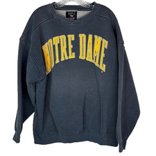Vintage Galt Crew Notre Dame Navy Blue Sweatshirt Size XL