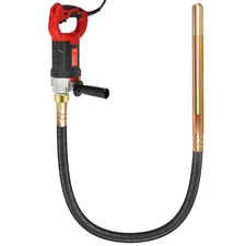 1800W Concrete Vibrator 110V, 2M Handheld Vibrabrater 5500RPM, 35mm Bottle Sh...