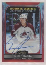 2021-22 O-Pee-Chee Platinum Rookie Red Prism 30/60 Sampo Ranta #R-SR Auto 0i47