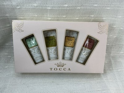 NIB! TOCCA Crema Quartetto Hand Cream Set-Cleopatra, Stella, Florence, Giulietta