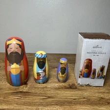 HALLMARK Three Kings Nesting Dolls HTF