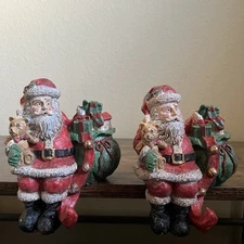 Santa Ledge Sitters Stocking Holders