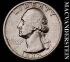 1932-S Washington Quarter - Almost Uncirculated  Lustrous  Key Date  #L7269