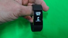 Fitbit Charge 2 HeartRate Fitness Wristband, Gold/Black Large