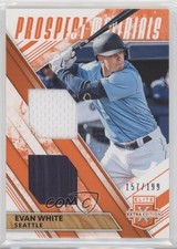 2019 Elite Extra Edition Dual Prospect Materials Orange 157/199 Evan White s3g