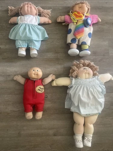 Lot of 4 Cabbage Patch Kids Dolls including Preemie