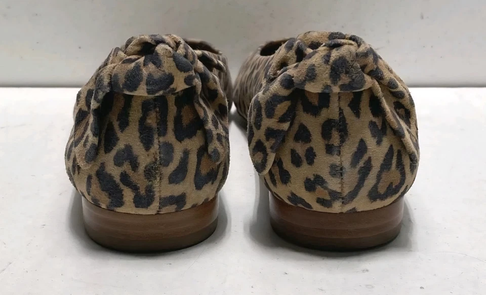 Bernardo Eloisa Sand Cheetah Ballet Flat Womens Size 10M Bow Animal Print - Image 2 of 4