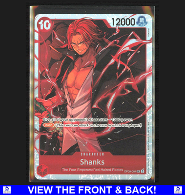 Shanks 2025 One Piece The Best Vol 2 PRB 02 Holo Super Rare OP09