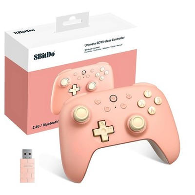8BitDo Ultimate 2C Wireless Controller for Windows, Android, Steam, - Peach