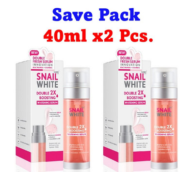 2x Snailwhite Namu Life Double Boosting Serum Paraben & Fragrance Free 40ml+40ml