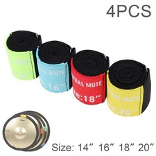 4pcs Polyester Cymbal Mute Rings for 14-20 Inch Hi-Hat Drums, Noise Reducing