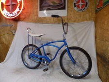 1966 SCHWINN STINGRAY BOYS BANANA SEAT MUSCLE BIKE BLUE S7 FASTBACK VINTAGE JR