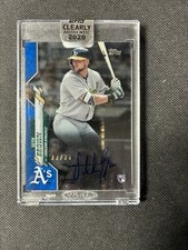 2020 Topps Clearly Authentic Auto Blue /25 Seth Brown #CCA-SB Auto