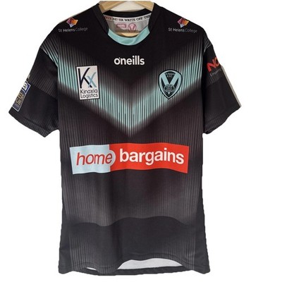St Helens Rugby Super League Away Shirt 2022 O'Neills Medium Trikot schwarz