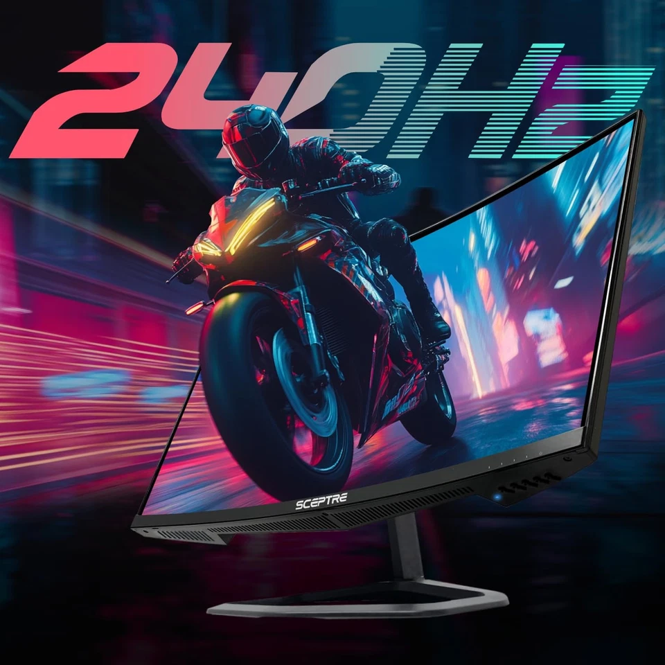 Novo monitor para jogos curvo 24,5 polegadas até 240Hz 1080p R1500 1ms DisplayPort x... - Imagem 2 de 4
