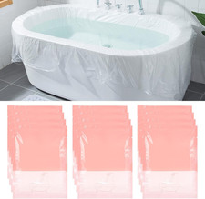 12 Pack Disposable Bathtub Cover Liners, Large Bath Tub Liner for Salon, Househo