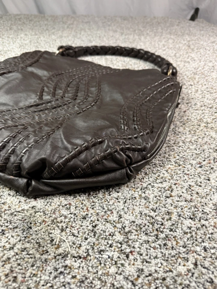 Bolso de Hombro Hobo Fenn Wright Manson Grande Cuero Marrón Trenzado Foto 4 de 4