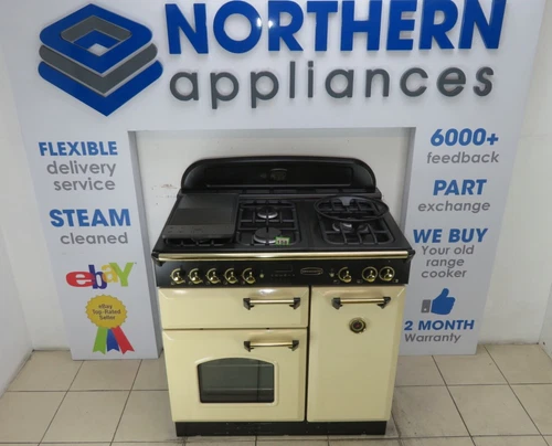 Rangemaster Classic Range Cooker Gas 90cm steam Cleaned 12 Months Warranty QR158