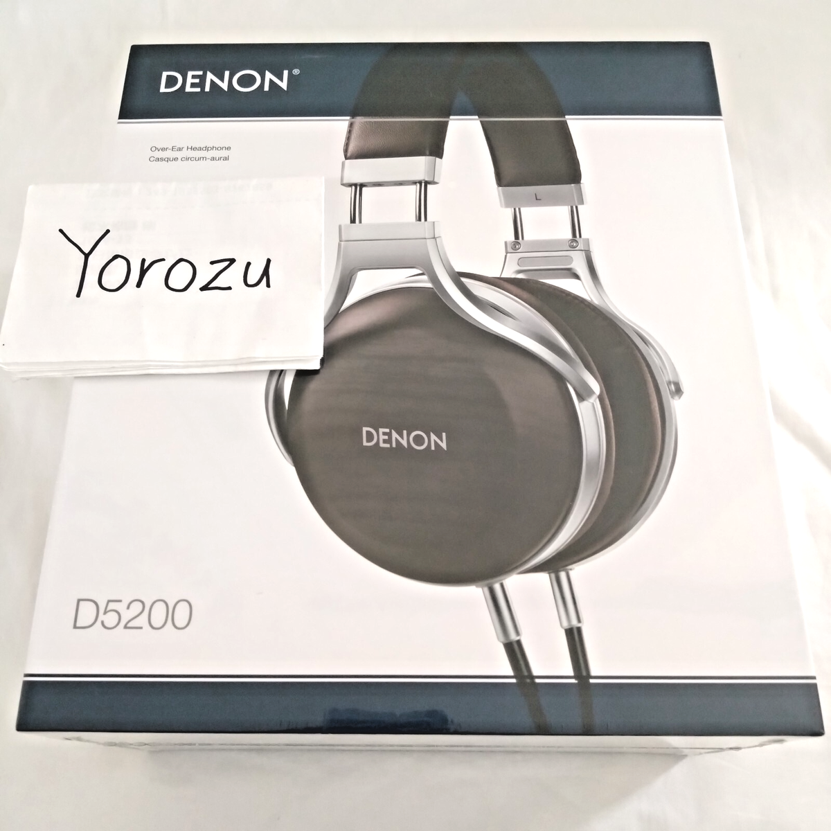 DENON AH-D5200 Zebrawood Over-Ear Premium Headphones High