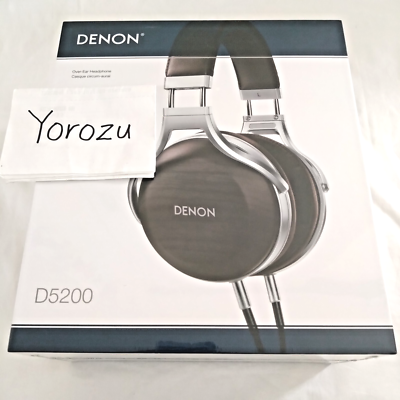 DENON AH-D5200 Zebrawood Over-Ear Premium Headphones High DENON AH-D5200 Zebrawood Over-Ear Premium Headphones High