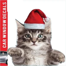 LEMONSODA Car Window Decal - 3D - (Paws Up Santa)